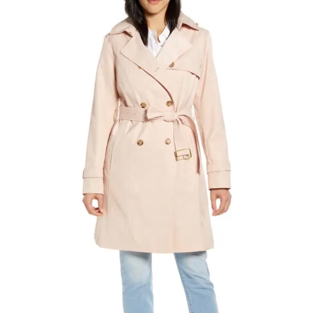 NWT Cole Haan Signature Hooded Trench Coat -